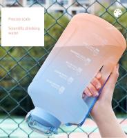 Botella De Deporte YCALLEY 2L Con Recordatorio De Silicone Y Taza De Sello Grande Capacidad De 1500ML/2300ML/3800ML Para Fitness - details 3