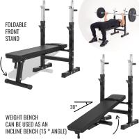 Gorilla Sports Banco de Pesas con Juego de Pesas de triple agarre de 100 kg - details 2