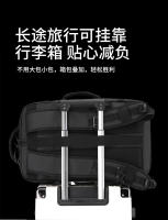Mochila para exteriores tipo caja abierta, sencilla, transpirable, con doble hombro, gran capacidad, para hombre, con compartimento para zapatos independiente por USB. - details 14