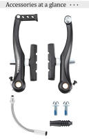 MEROCA Caliperos De Freno V Con Prensa De Freno Para Bicicleta Plegable MTB Carretera Uso En Bicicletas De Montaña Y Bicicletas De Cruiser - details 9
