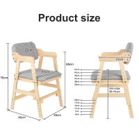 Trona de madera regulable en altura para niños de 2 a 12 años - details 1