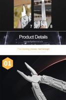 Alicates Multi-herramientas De Acero Inoxidable Con Cuchillo Combinado Herramientas Multifuncionales Portátiles Para Exteriores - details 9