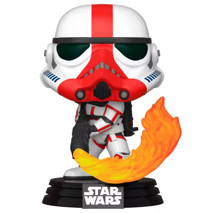 Figura Funko Pop Star Wars Mandalorian Incinerator Stormtroo-Figura de Vinilo Coleccionable - Idea de Regalo- Mercancia Oficial - Juguetes para Niños y Adultos - Movies Fans - Muñeco para Coleccionistas y Exposición - 1