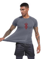 Camiseta De Compresión Con Estampado Para Hombre Verano Manga Corta Guardia Contra Arrugas Deporte Secado Rápido Camiseta De Base - details 8