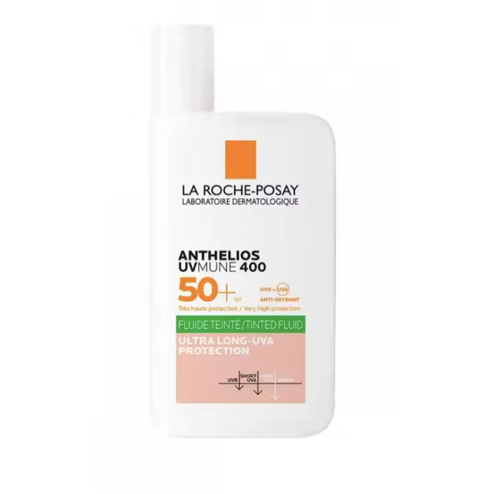 LA ROCHE-POSAY ANTHLEIOS UVMUNE400 FLUIDO CON COLOR OIL CONTROL SPF50+ 50ML - 1
