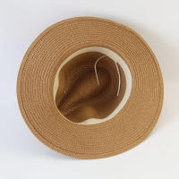 Sombrero De Paja Para Mujer Y Hombres Moda Verano 2025 Sombrero De Playa Casual Sombreros De Paja Con Visera Estilo Panama Protección Solar - details 16
