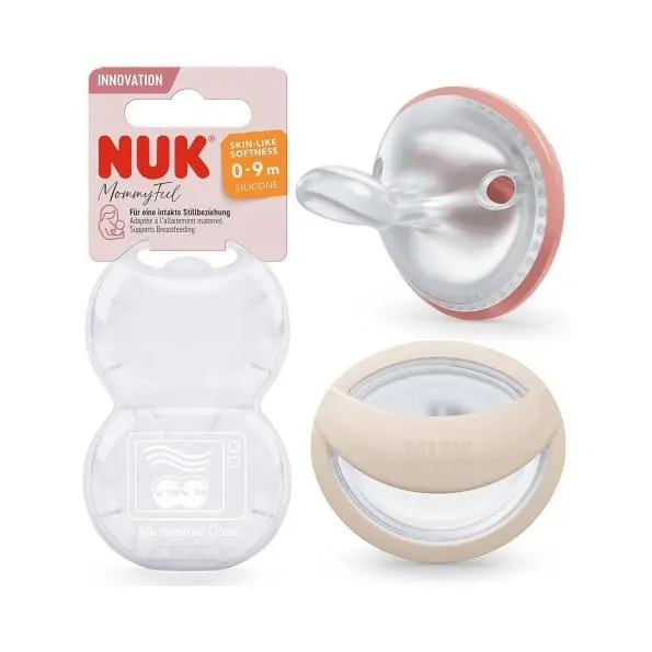 NUK CHUPETE MOMMY FEEL ROJO 0-9 M (2 UDS) - 1