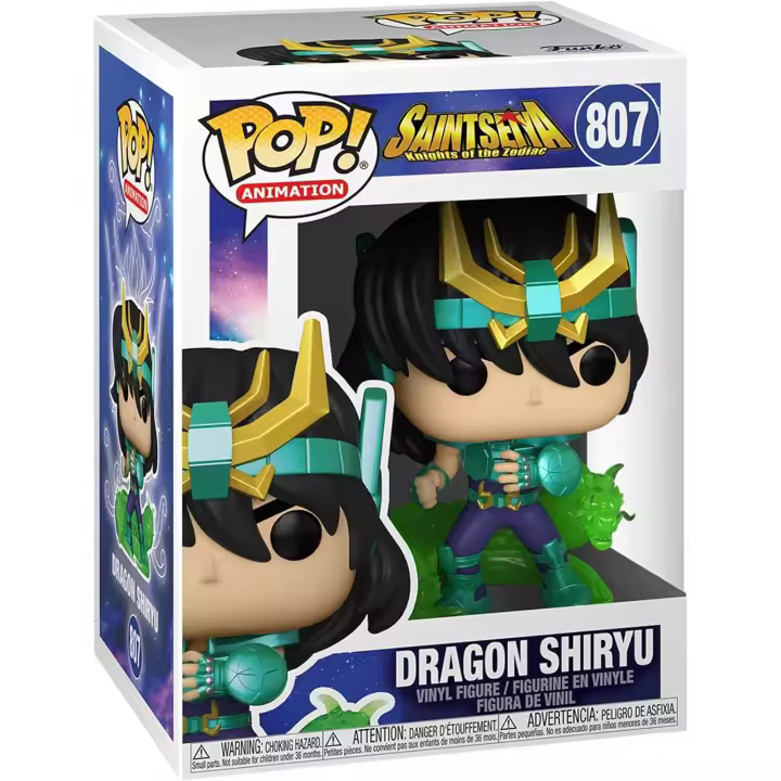 Funko Pop! Animation: Saint Seiya - Dragon Shiryu - Figura de Vinilo Coleccionable - Idea de Regalo- Mercancia Oficial - Juguetes para Niños y Adultos - Anime Fans - Muñeco para Coleccionistas - MR POPYE - 1