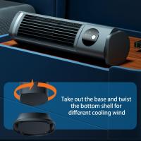 Ventilador de Torre de 11 pulgadas, ventilador de Mesa personal 2 en 1 sin Aspas, portátil, recargable, ventilador de escritorio Eléctrico con opción de 3 velidades, tamaño Pequeño para Oficina y Hogar - details 0