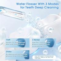 Irrigadores De Agua Eléctricos Para Dientes, Irrigador Oral Blanqueador Dental Con 4 Boquillas De Chorro, Kit De Cepillo De Dientes Blanqueador Impermeable Para Uso En Casa Y Viajes - details 10
