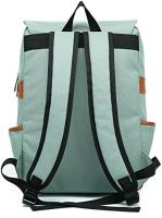 Mochila vintage unisex, mochila informal para el día a día, para la escuela, viajes, portátil, tableta, color verde - details 1