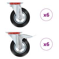 vidaXL Ruedas Giratorias con Diámetro 160mm Manipulación Materiales Mueble Cantidad 4 unidades,  8 unidades,  12 unidades y mas - details 0