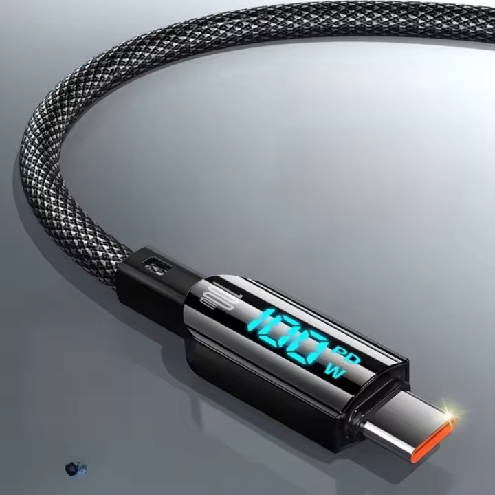 Cargador Rápido 100W 6A Tipo C PD Con Cable USB C Para Samsung Xiaomi Huawei Carga Rapida 3.0 Datos Cordón Móvil - 1