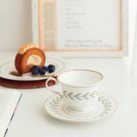 Taza De Té Inglesa Retro Con Borde Dorado Estilo Ins Taza De Café De Cerámica Bone China Para Desayuno Y Postres Taza Con Tazón Reutilizable Y Cuidado Manual - details 4