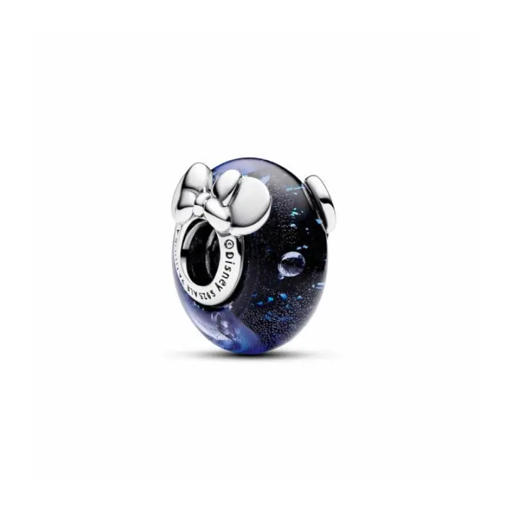Charm Cristal de Murano Azul Mickey Mouse & Minnie Mouse de Disney - 792958C01 - 1