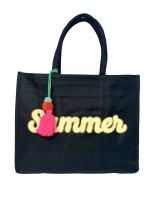 MEJORADA - Bolso de  Mujer Bordado 'SUMMER', con Borla - Playa para Diario - Color Vivo - 42cm*34*14cm - details 2