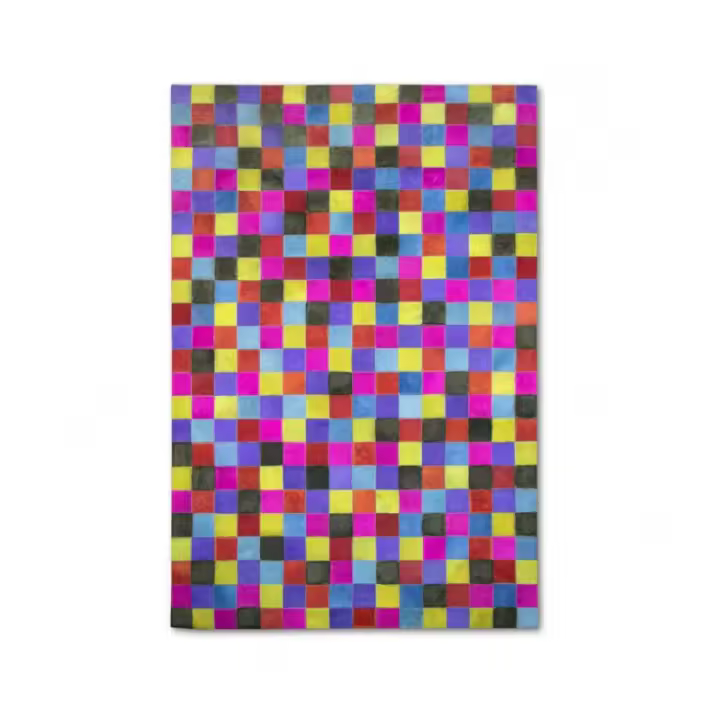 Alfombra Patchwork Piel de Vaca COLD - Varias medidas - Zerimar. - 1