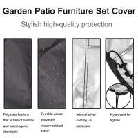 Cubierta Redonda Para Barbacoa Impermeable Y Antipolvo 77x58cm/80x66x100cm Para Camping Y Uso Al Aire Libre Protección Contra La Lluvia - details 4