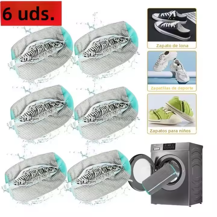Bolsa De Limpieza Para Zapatillas Máquina De Lavado Bolsa De Lavandería Para Zapatos Y Sandalias Material De Poliéster Estilo Clásico/Posmoderno - 1