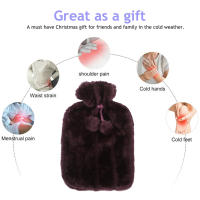 Funda De Botella De Agua Caliente De 2000ml Con Peluche Protección Invierno Resistente Al Frío Y Al Calor Funda Suave Para Botella De Agua Caliente - details 3
