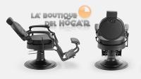 Sillón Clásico De Barbero LBH  Hidráulico Estilo Retro Vintage Con Reposapies Integrado Modelo Mae Black - Color Negro 2025 - details 1