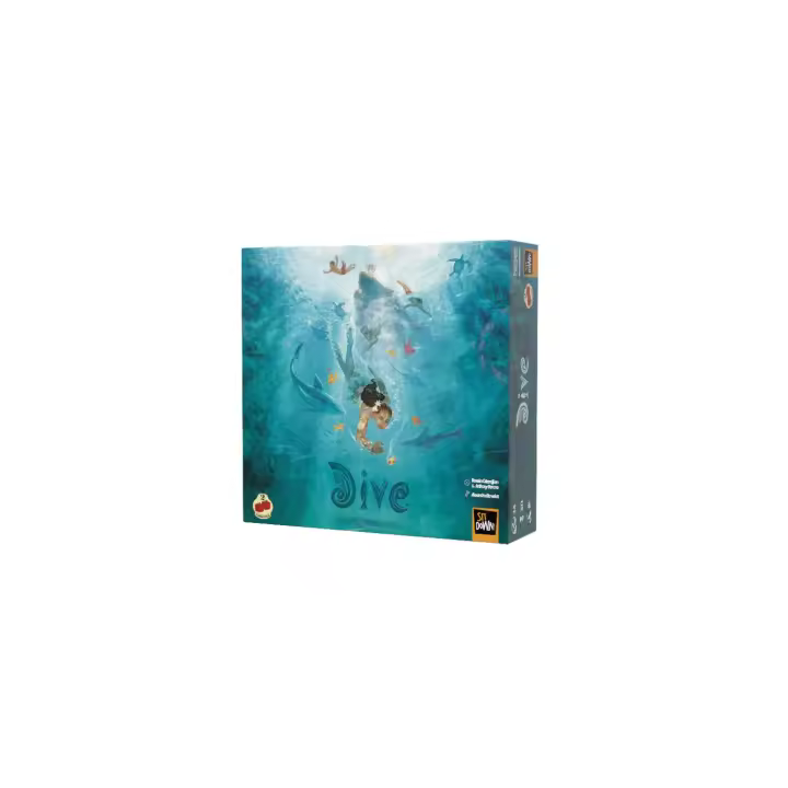 2Tomatoes Games | Dive | Juego de Mesa | Sumérgete en el Océano y Busca Ayuda de los Animales Marítimos para Recuperar la Piedra Sagrada | Muestra tu Agudeza Visual e Ingenio | 1-4 Jugadores | Español | Edad Mínima: 8 Años - 1
