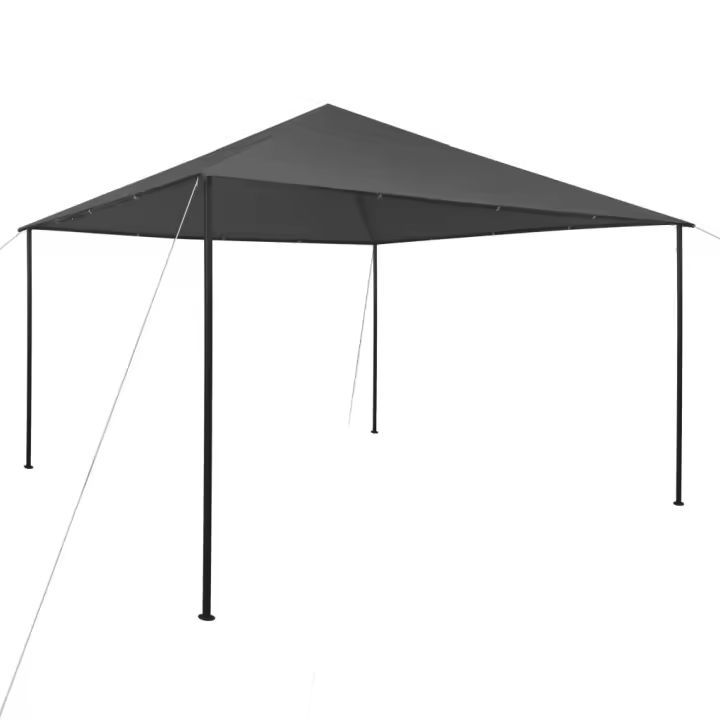 vidaXL Cenador gris antracita 4x4x3 m 180 g/m² - 1