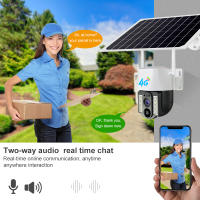 Cámara De Seguridad Solar IP 5MP HD 2K Con Tarjeta SIM 4G Cámara Solar Recargable Exterior Impermeable V380 Cámara Solar Con Alarma Local - details 4