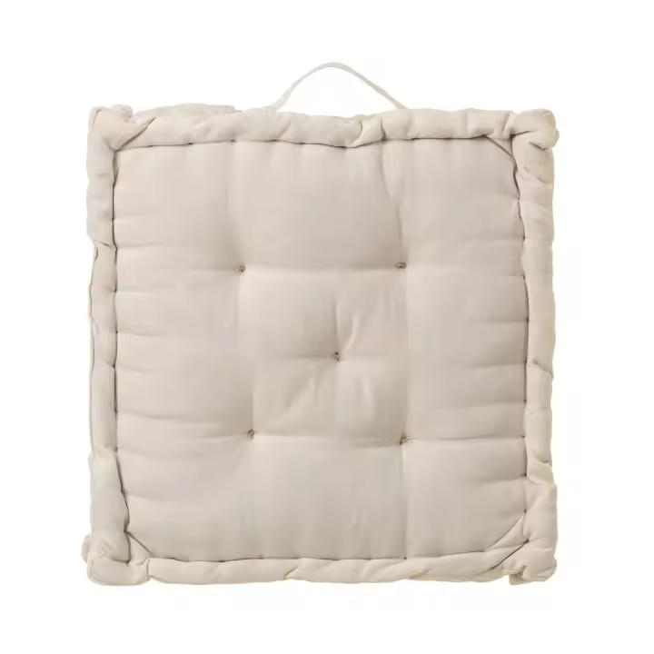 LILI HOME Cojín de Suelo Loving Crudo 45x10x45 Cm - 1