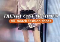 Zapatos Casuales Para Mujer Versátiles Y Moda Retro Altas a La Cintura Impermeables Con Suela Gruesa Zapatos De Tren Crustáceo Primavera Otoño - details 0