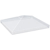 Outsunny Cubierta Protectora para Gazebo 3x3 m Cubierta Impermeable para Pérgola Toldo Carpa Funda Protectora Protección contra la Intemperie Transparente - details 0