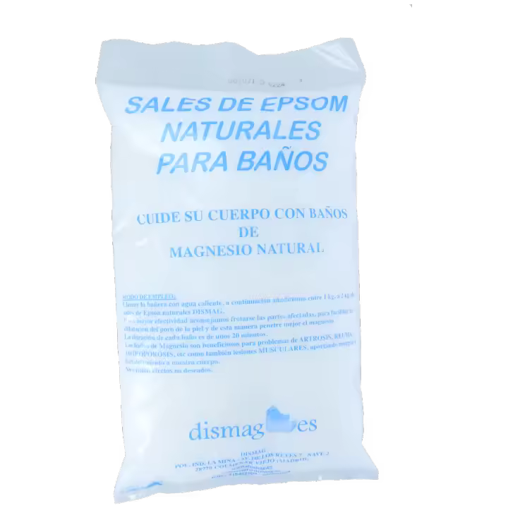 Sales de baño naturales Epsom 2 kg  Dismag - 1
