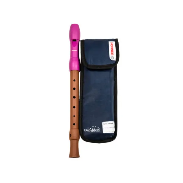 Flauta Hohner Mixta Boquilla Rosa Digitación Alemana 3P 9583-1 - 1