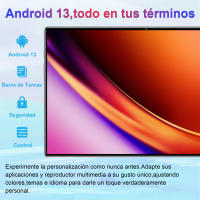 20000mAh,Tablet Android 2025, Versión Global, 14 Núcleos,Nueva Red, 16GB + 1TB, 10,1 Pulgadas, Android 13,0, Wifi - details 3