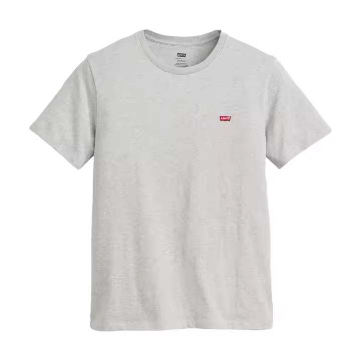 Camiseta Gris Levis Housemark Original Mid Tone Grey Heather con Logotipo Pequeño - 1