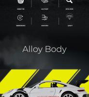 Porsche 911 GT3 RS RS Mini Modelo De Coche De Aleación 1:36 Juguete De Metal Para Niños Simulación De Carreras Con Retroceso Venta Al Por Menor - details 1