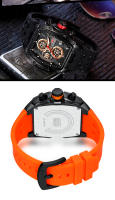 Reloj De Cuarzo MINI FOCUS Para Hombres Multifuncional De Lujo Casual Resistente Al Agua Cronógrafo De Pulsera Con Correa De Silicona 0473G - details 14