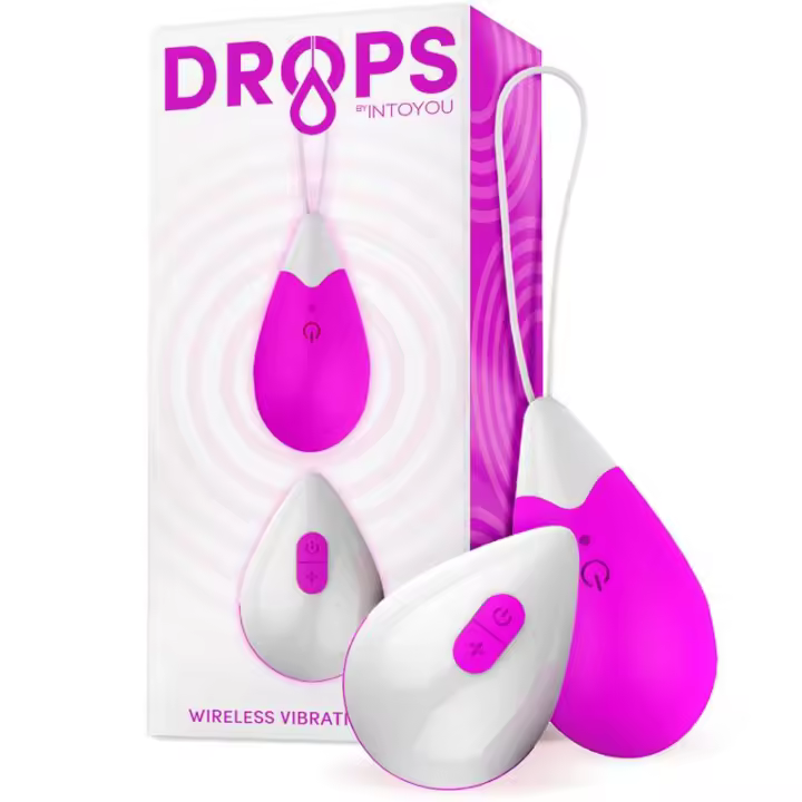 DROPS HUEVO VIBRADOR CONTROL REMOTO CARGADOR USB SILICONA COLOR PURPLE JUGUETES SEXUALES - 1