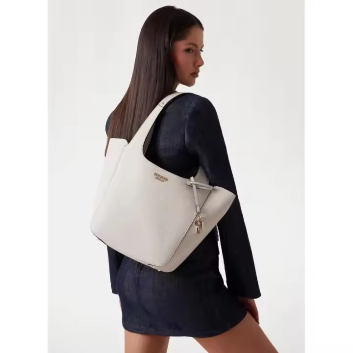 Bolso Guess Helina Tote beige - 1