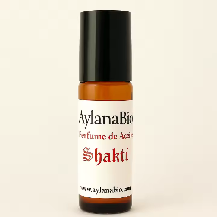 Aylanabio - Perfume de Aceite Natural SHAKTI | Aromaterapia Sagrada | Colección Diosas | Roll-on con Aceites Esenciales Bio | Hecho a Mano - 1