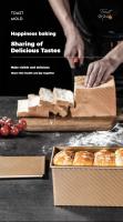 Molde De Hornear De Acero Carbono Con Tapa Molde Para Torrijas Antideslizante Con Tapa Bandeja Para Pan Molde De Pastelería - details 2