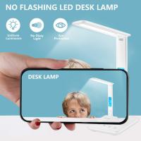Lámpara De Escritorio LAOPAO 10W QI Carga Inalámbrica Con Calendario Alarma De Temperatura Y Luz De Escritorio Protección Ocular Para Negocios Y Estudio - details 11