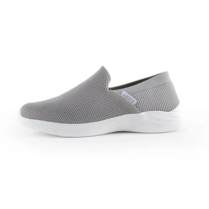 ANDY-Z  AZ2322 Gris  Mocasines planos de malla transpirables de moda para mujer, zapatos planos tipo slip-on - 1