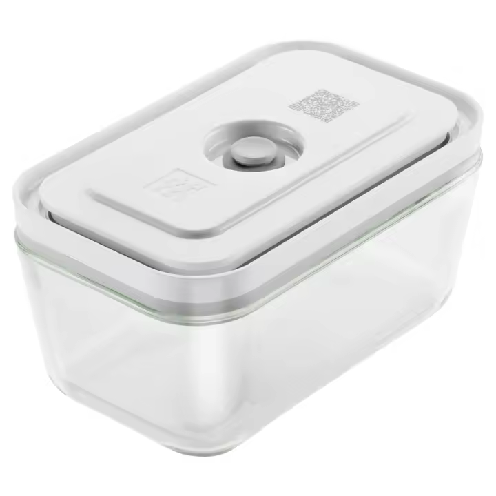 ZWILLING - Recipiente de Vacío para Gratinar, Vidrio, Color Gris, Fresh&Save, Alimentos Frescos, Microondas, Congelador, Lavavajillas, Código QR Interactivo - 1
