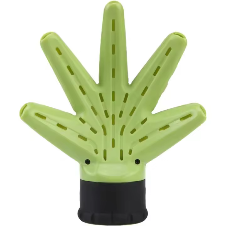 Difusor para secador de pelo, difusor para secador de pelo, accesorio para secador de pelo, difusor con forma de mano (verde) - 1
