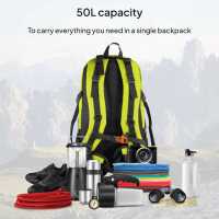 Ociodual Mochila de Senderismo, 50 Litros, Impermeable y Ligera, Color Verde, Múltiples Bolsillos, ideal para Viaje, Montaña, Acampada, Aire libre, Ultraligera - details 4