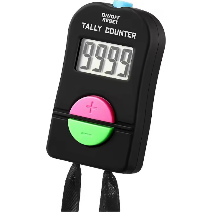 Contador de clics digital portátil con cordón para golf y deportes. - 1