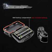 Linterna Frontal LED Mini Potente 3W Luz Blanca Roja 4 Modos Impermeable Torcha Frontal Para Camping Caza Con Batería AAA - details 7