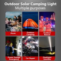 Bulbo Solar LED Recargable USB Para Camping Con 5 Modos De Iluminación Lámpara De Emergencia Exterior Colgante Para Tienda - details 8