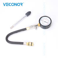 Juego De Prueba De Compresión De Motor De Gasolina 0-300Psi 21kg/cm 21bar 2100kpa Con Gástrula De Lectura Fácil Y Adaptadores De 14mm/18mm Y Estem De 6" - details 1
